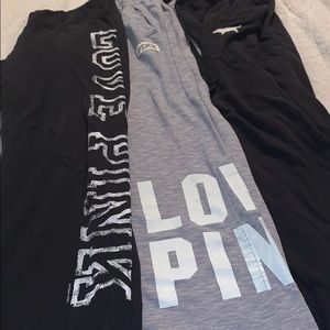 3- VS Pink Sweatpants